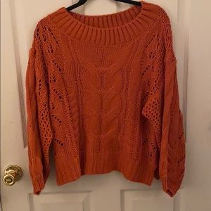 Burnt orange sweater